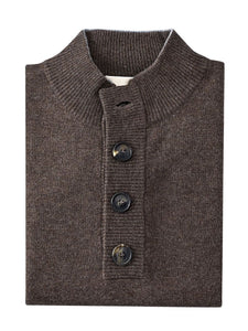 LSL Men Cardigan B-Neck - Brown