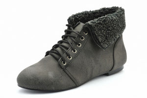 LSL Women Winter Boot With Laces Black