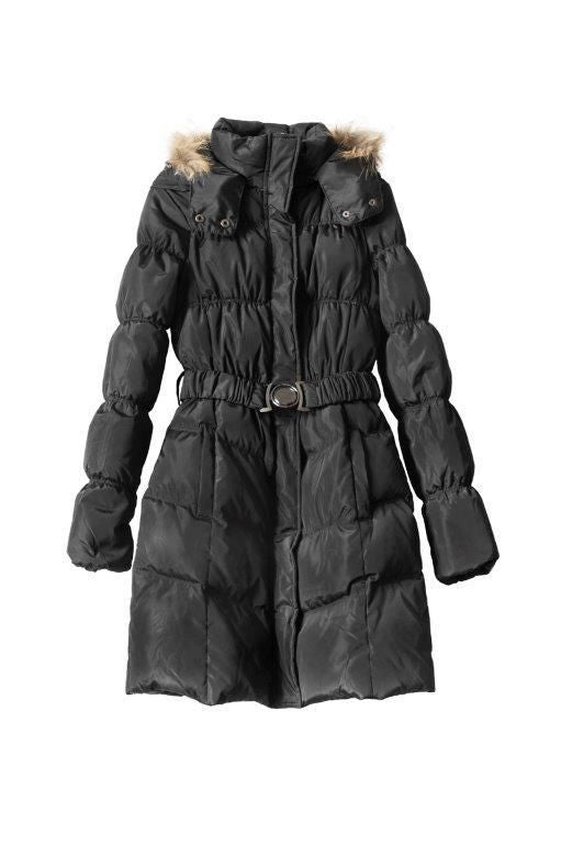 LSL Women Goose Feathers Coat - Black