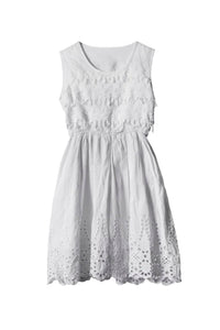 LSL Women Short White Dress