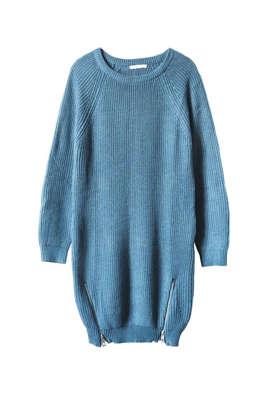 LSL Women Blue Knit Dress