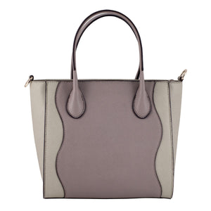 LSL Women Leather Bag Light Grey