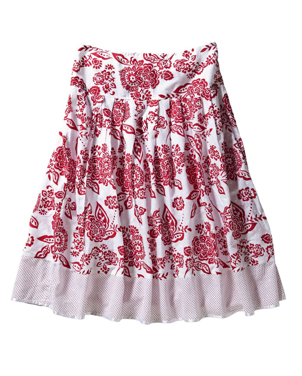 LSL Women Skirt Red/White