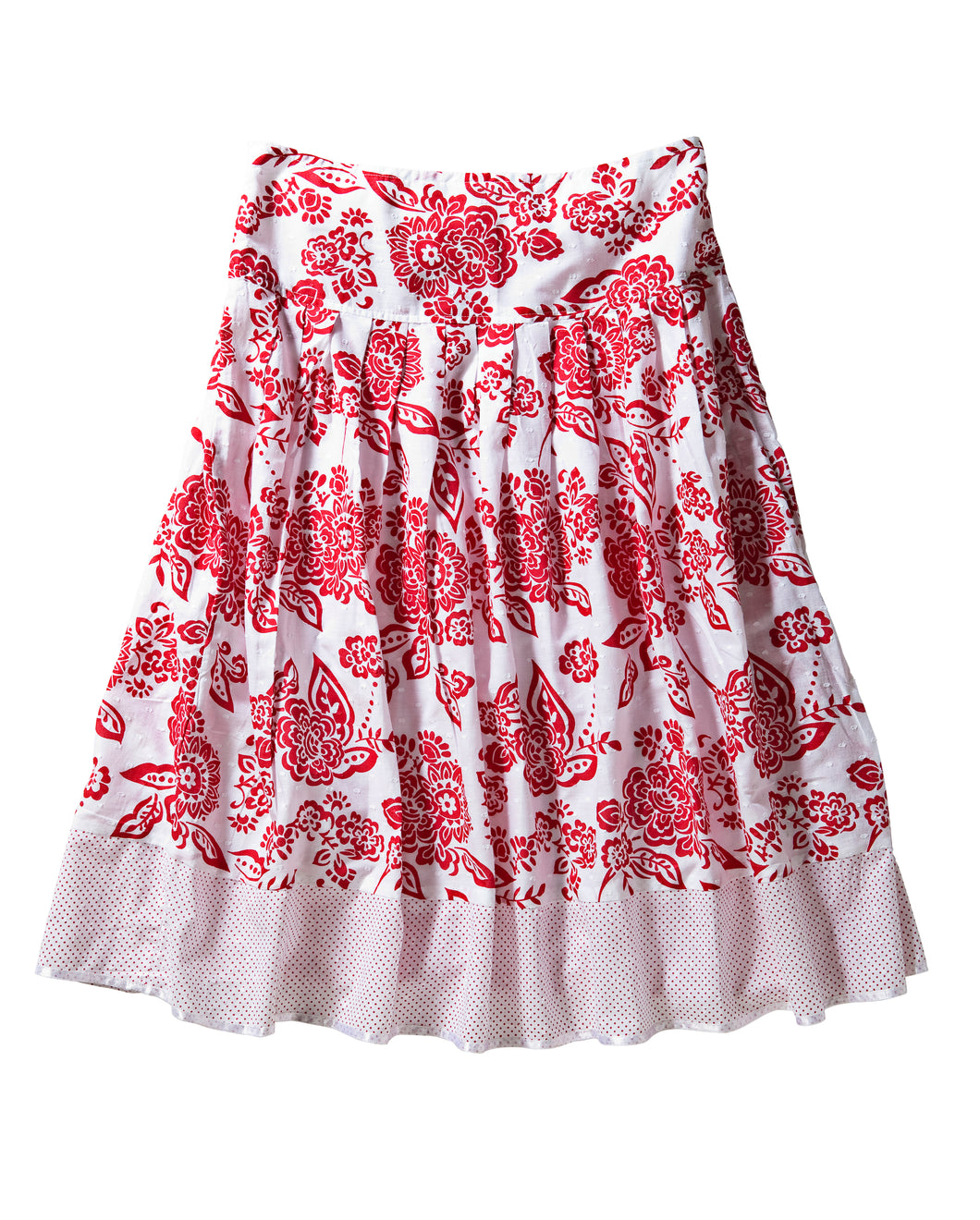 LSL Women Skirt White/Red