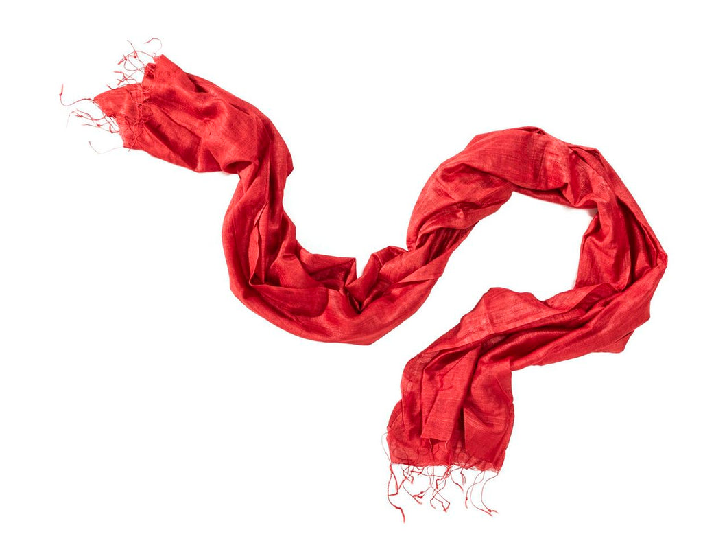 LSL Women Scarf Dark Red