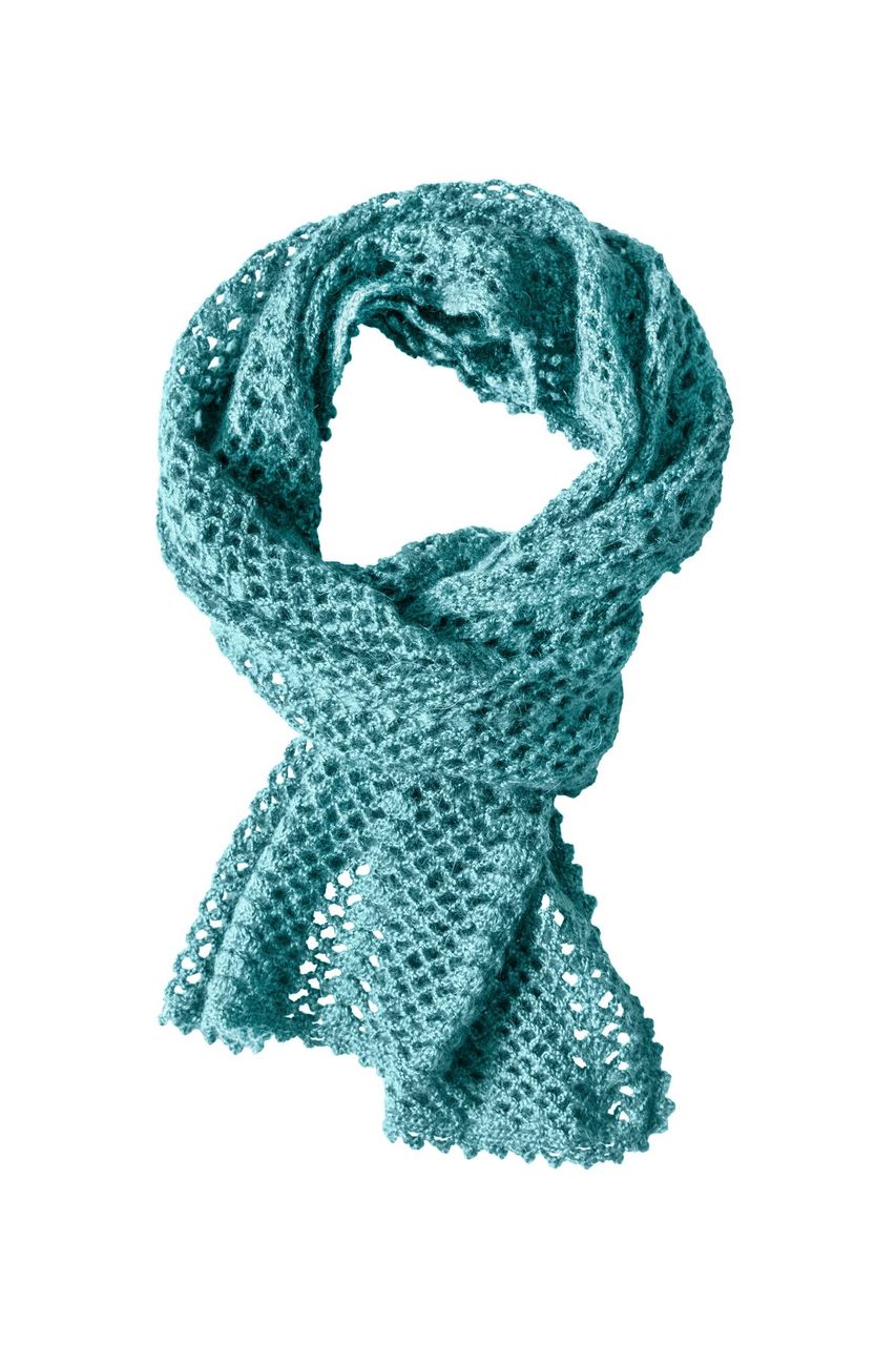 LSL Women Scarf Turquoise Knit