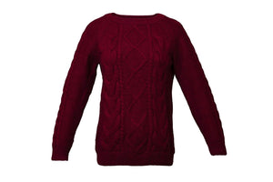 LSL Women Cardigan Wool - Red