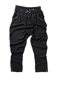 LSL Women Trouser Black with gold Accents